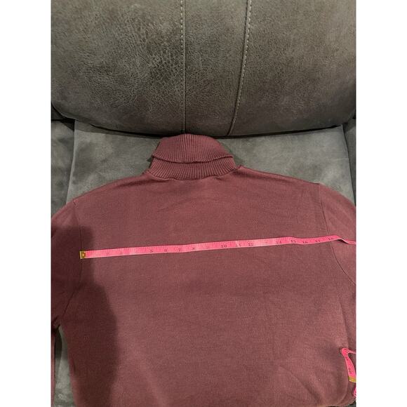 Vintage Orlon Campus Plum Purple Turtleneck Orlon Acrylic Sweater Womens Medium‎ - Picture 6 of 8